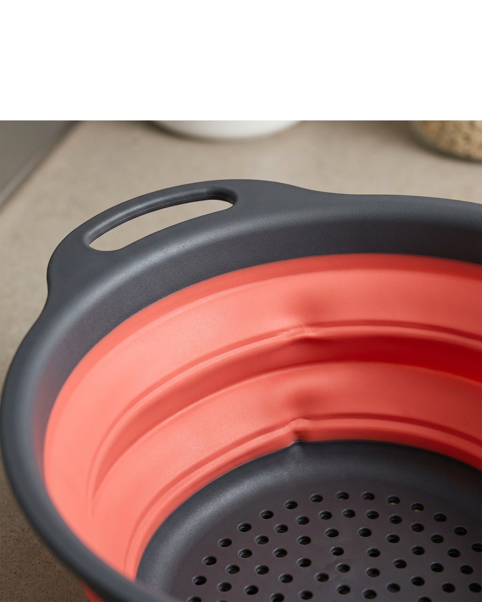 Artpace Collapsible Vegetable Washing Colander 29 cm Coral - Detail view